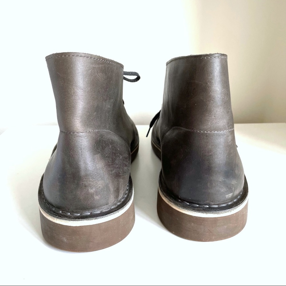 Clarks Bushacre 2 Grey Leather Chukka Desert Boots Mens 10.5 26113064 s-l400.jpg main image 3